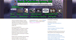 Desktop Screenshot of freshairventilation.net